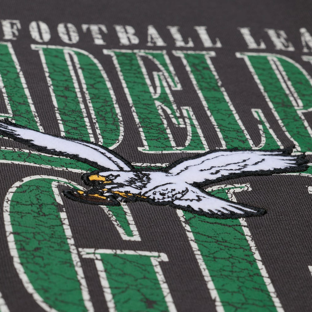 Philadelphia Eagles Downtown Crew Vintage Logo Sweatshirt - Black discount