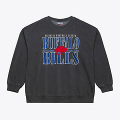 Buffalo Bills Downtown Crew Vintage Logo Sweatshirt - Black on sale