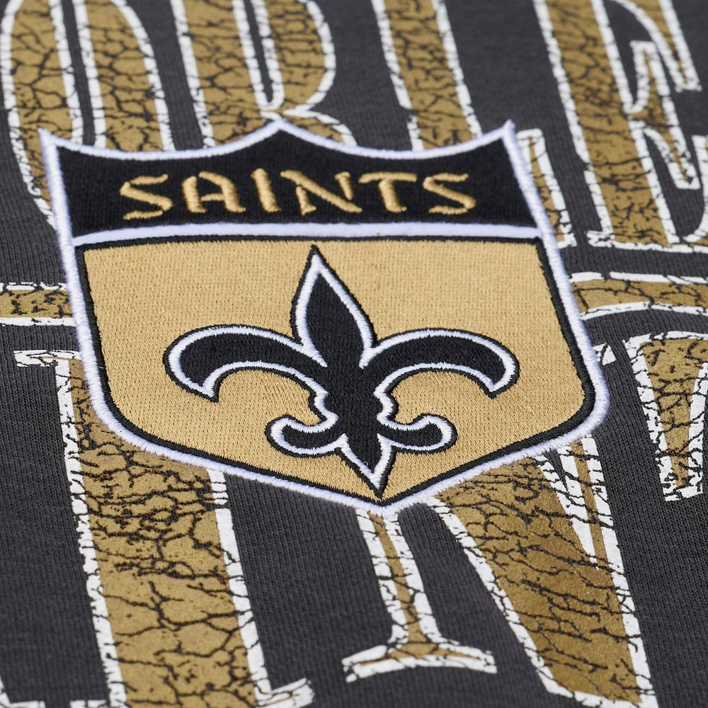 New Orleans Saints Downtown Crew Vintage Logo Sweatshirt - Black outlet