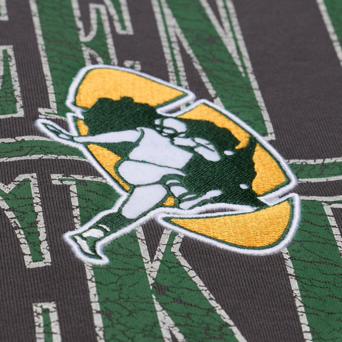 Green Bay Packers Downtown Crew Vintage Logo Sweatshirt - Black cheap