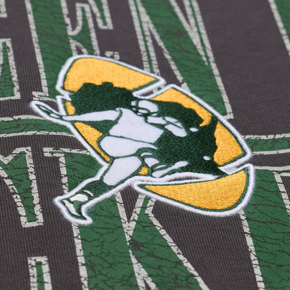Green Bay Packers Downtown Crew Vintage Logo Sweatshirt - Black cheap