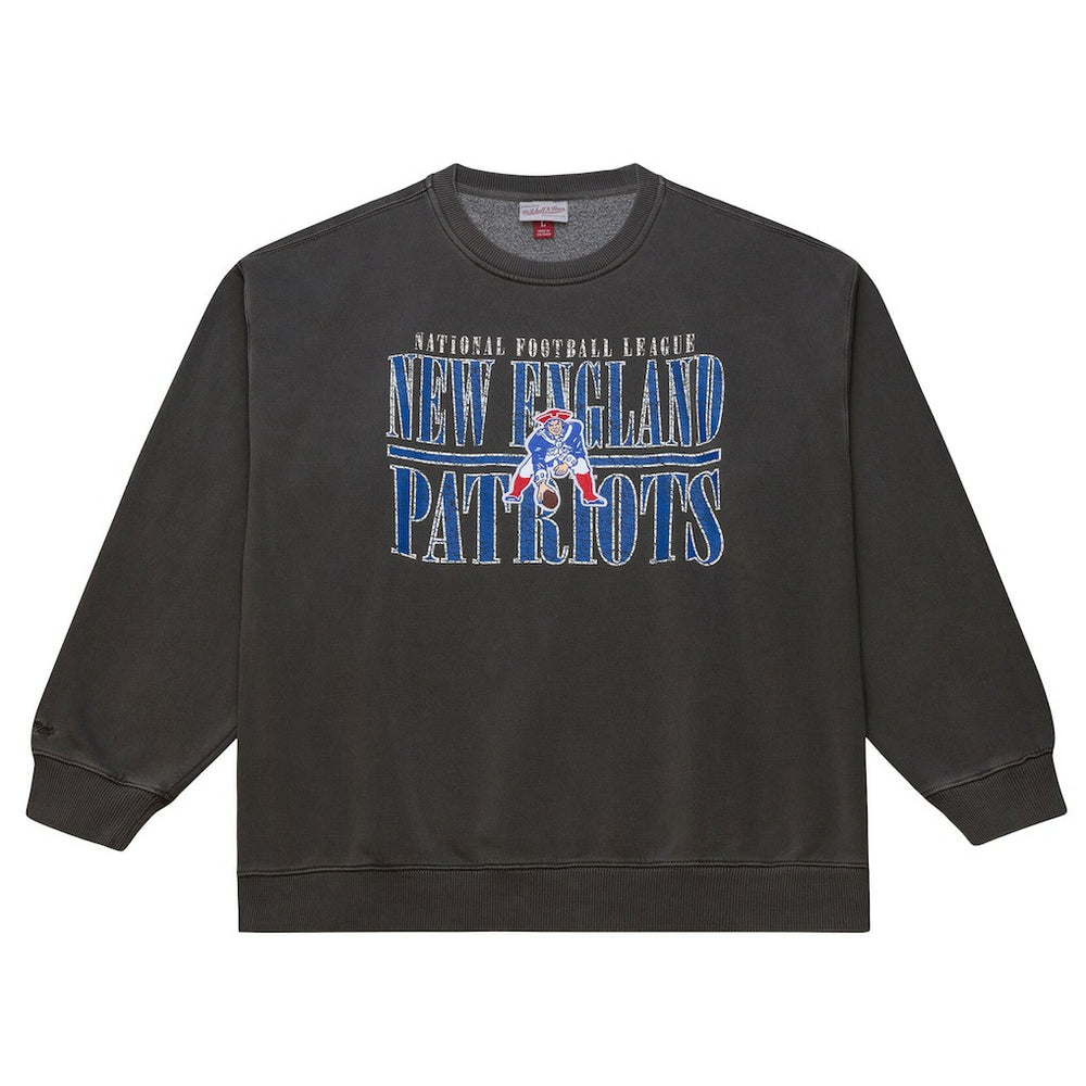 New England Patriots Downtown Crew Vintage Logo Sweatshirt - Black sale