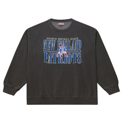 New England Patriots Downtown Crew Vintage Logo Sweatshirt - Black sale
