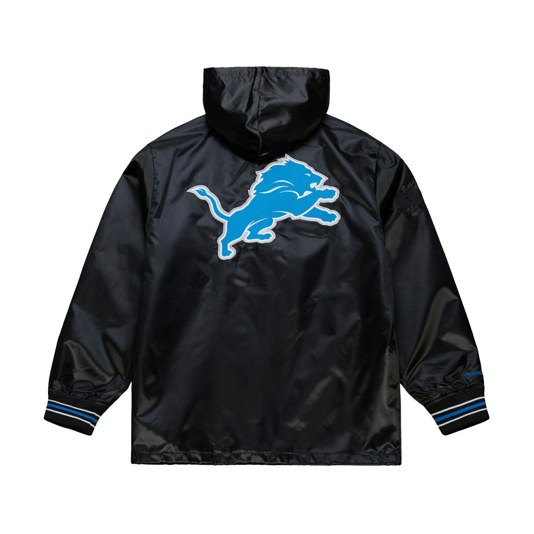 Detroit Lions Downtown Satin Full-Snap Hooded Jacket - Black sale