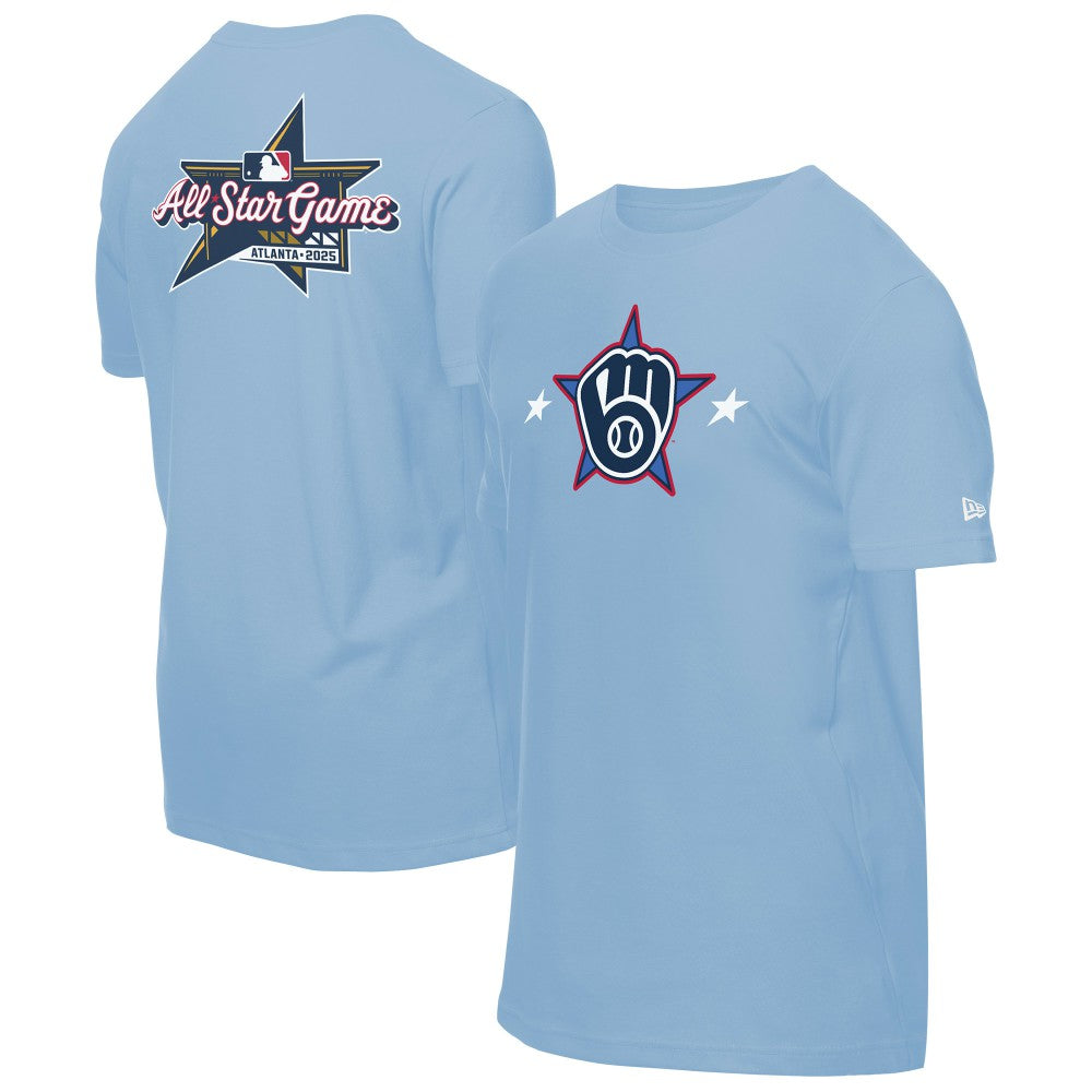 Milwaukee Brewers 2025 MLB All-Star Game Workout T-Shirt - Light Blue | New Era