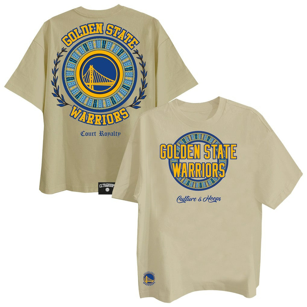 Golden State Warriors Two Hype Worldwide Collection Premium T-Shirt sale - Khaki discount