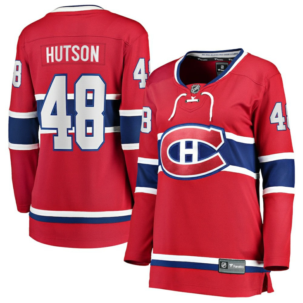 Lane Hutson Montreal Canadiens Fanatics Women's Home Breakaway Player Jersey Red