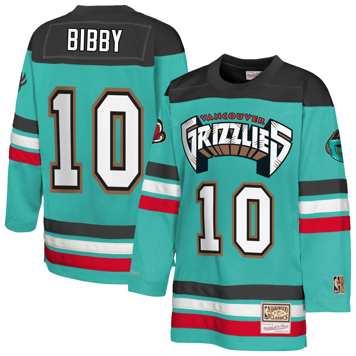 Mike Bibby Memphis Grizzlies Youth Maxxed Out 2.0 Fashion Hockey Jersey - Turquoise | Mitchell & Ness cheap