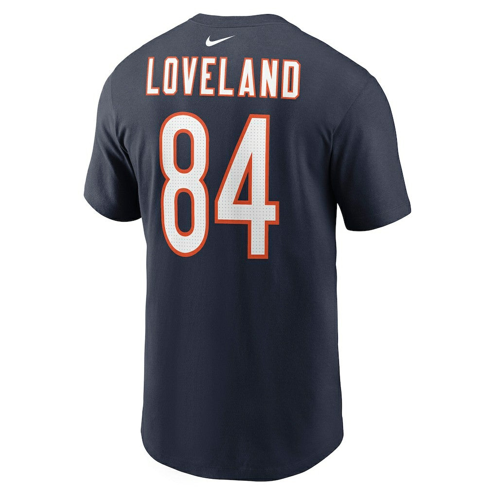 Colston Loveland Chicago Bears Name & Number T-Shirt - Navy | Nike for sale