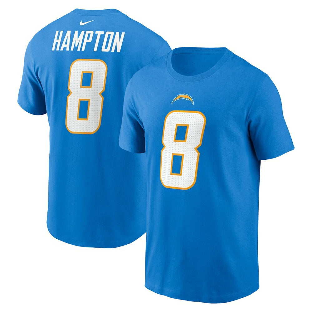 Omarion Hampton Los Angeles Chargers Name & Number T-Shirt - Powder Blue | Nike outlet