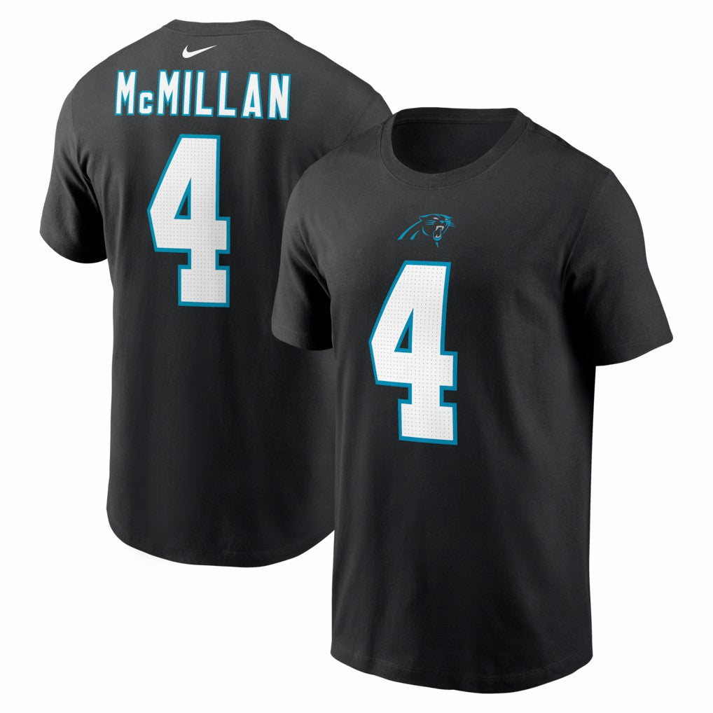 Tetairoa McMillan Carolina Panthers Name & Number T-Shirt - Black | Nike on sale