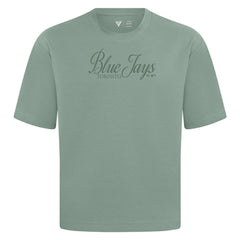 Toronto Blue Jays Levelwear Ethereal Oversized Luxe Signature Knit T-Shirt - Green