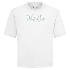 Chicago White Sox Levelwear Ethereal Oversized Luxe Signature Knit T-Shirt - White