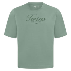 Minnesota Twins Levelwear Ethereal Oversized Luxe Signature Knit T-Shirt - Green