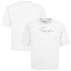 Minnesota Twins Levelwear Ethereal Oversized Luxe Signature Knit T-Shirt - White