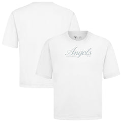 Los Angeles Angels Levelwear Ethereal Oversized Luxe Signature Knit T-Shirt - White