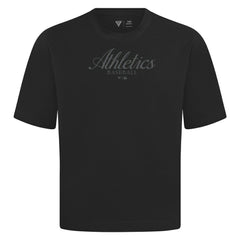 Athletics Levelwear Ethereal Oversized Luxe Signature Knit T-Shirt - Black