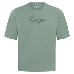 Texas Rangers Levelwear Ethereal Oversized Luxe Signature Knit T-Shirt - Green