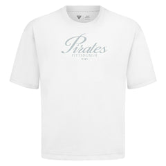 Pittsburgh Pirates Levelwear Ethereal Oversized Luxe Signature Knit T-Shirt - White