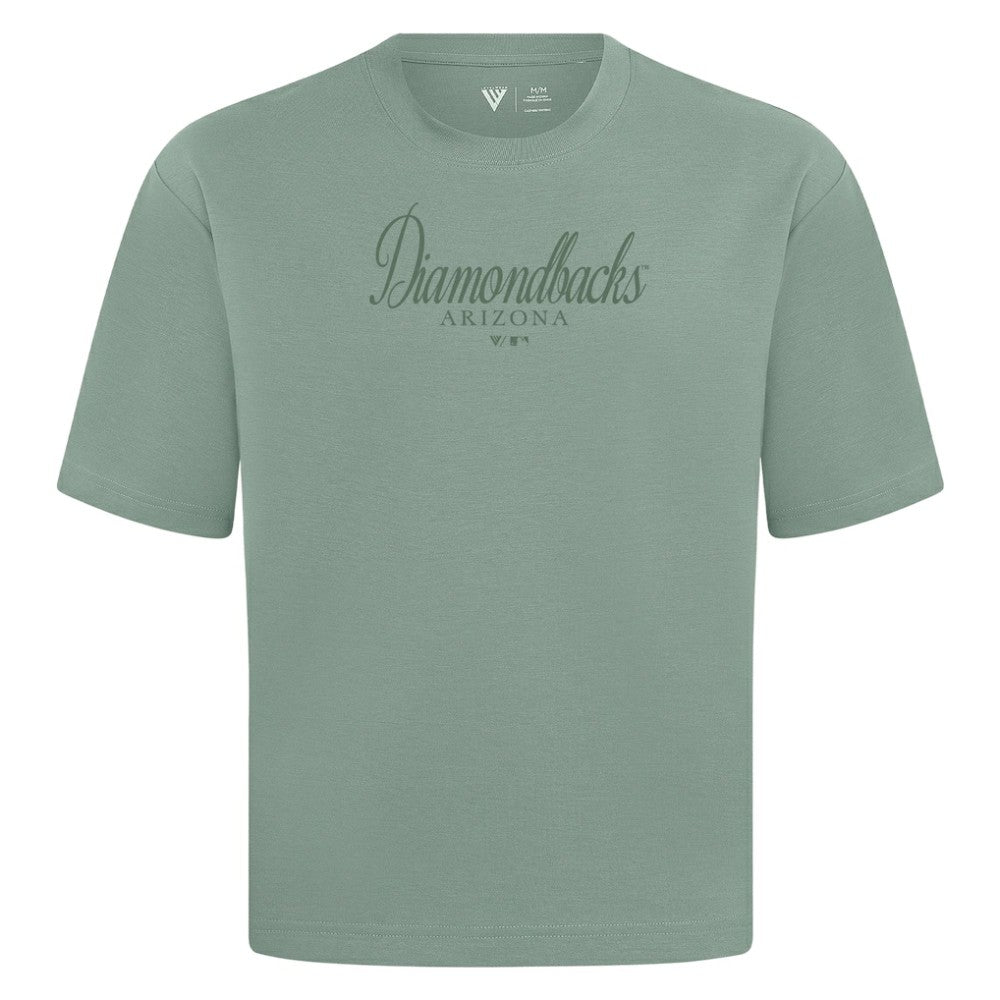 Arizona Diamondbacks Levelwear Ethereal Oversized Luxe Signature Knit T-Shirt - Green