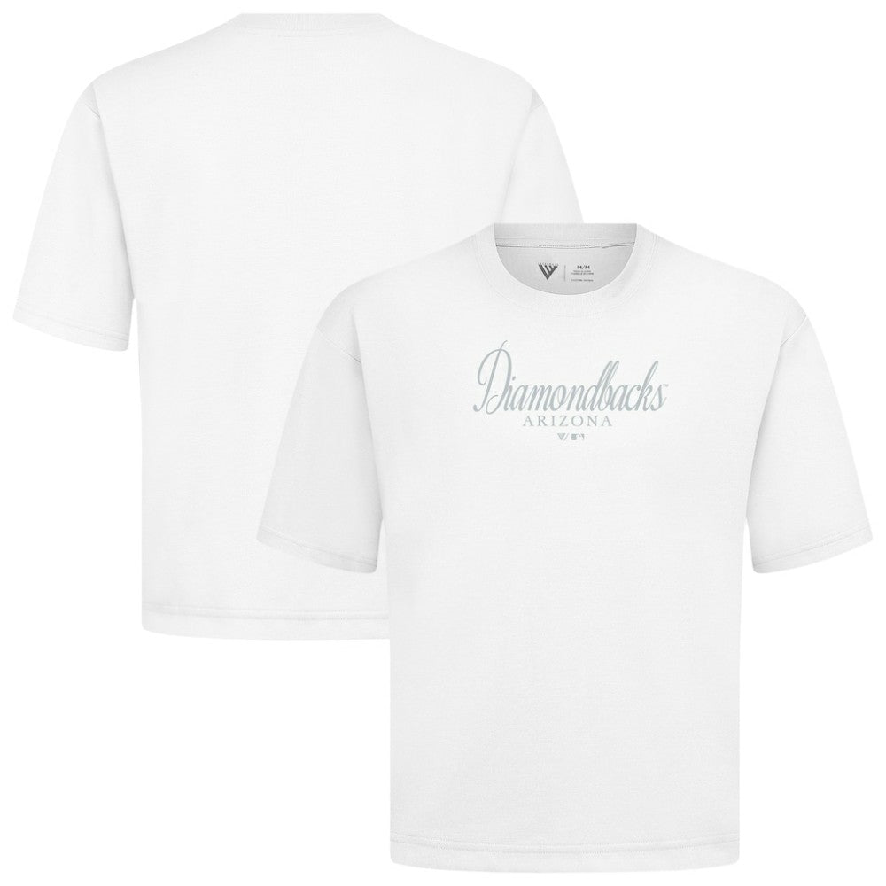 Arizona Diamondbacks Levelwear Ethereal Oversized Luxe Signature Knit T-Shirt - White