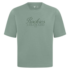 Colorado Rockies Levelwear Ethereal Oversized Luxe Signature Knit T-Shirt - Green