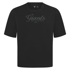 San Francisco Giants Levelwear Ethereal Oversized Luxe Signature Knit T-Shirt - Black