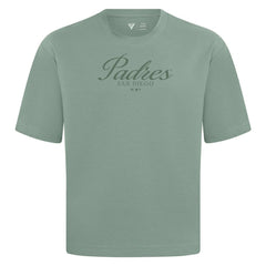 San Diego Padres Levelwear Ethereal Oversized Luxe Signature Knit T-Shirt - Green