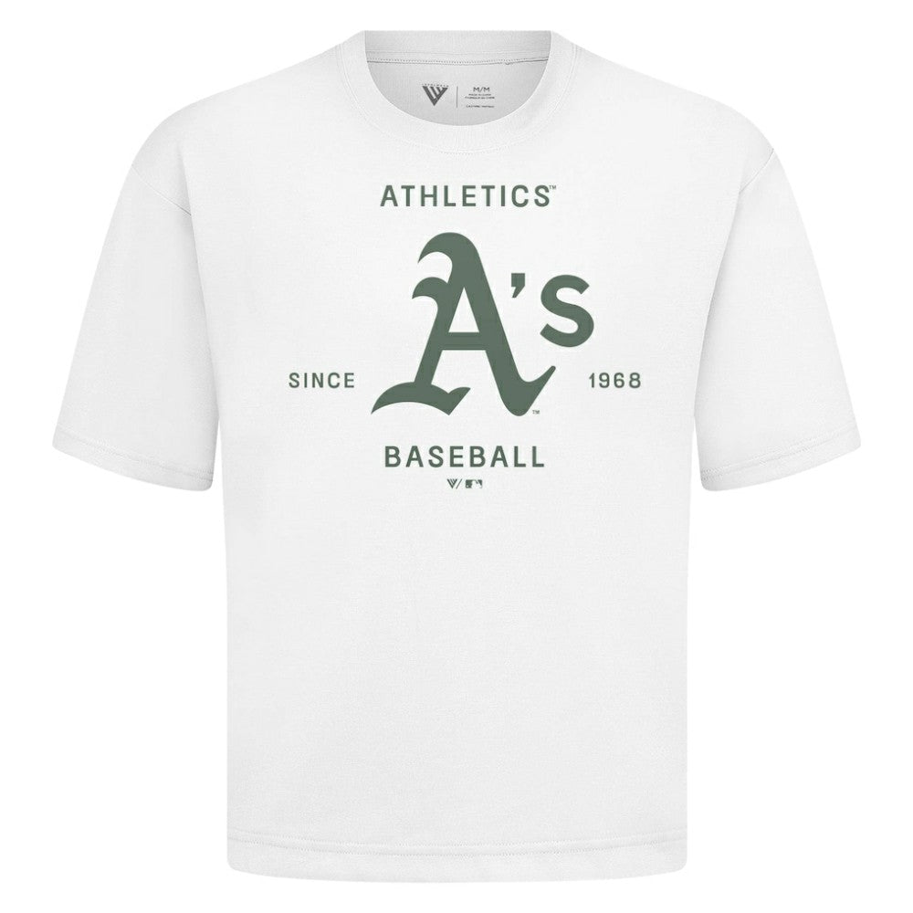 Athletics Levelwear Crossway Oversized Luxe Signature Knit T-Shirt - White