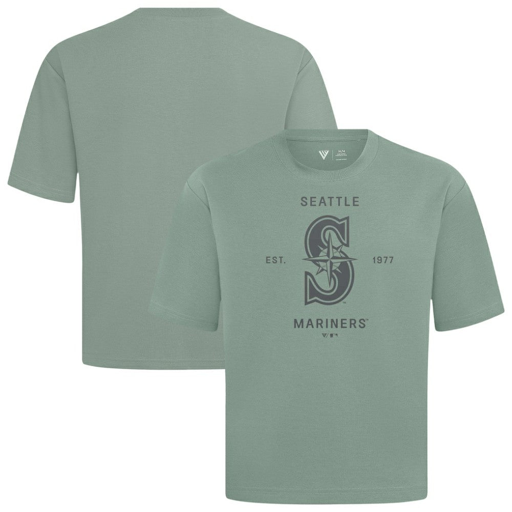 Seattle Mariners Levelwear Crossway Oversized Luxe Signature Knit T-Shirt - Green