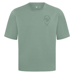Milwaukee Brewers Levelwear Signet Oversized Luxe Signature Knit T-Shirt - Green