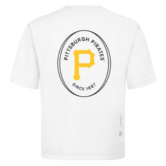 Pittsburgh Pirates Levelwear Signet Oversized Luxe Signature Knit T-Shirt - White