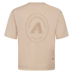 Arizona Diamondbacks Levelwear Signet Oversized Luxe Signature Knit T-Shirt - Khaki