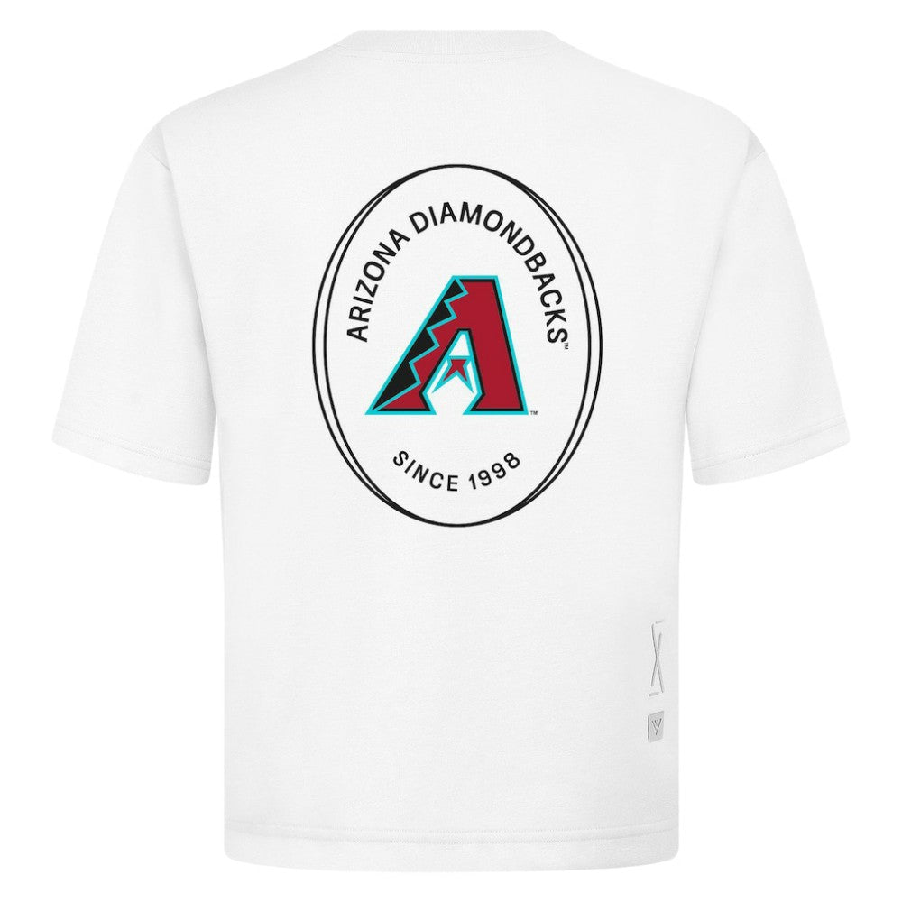 Arizona Diamondbacks Levelwear Signet Oversized Luxe Signature Knit T-Shirt - White