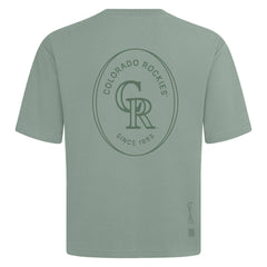Colorado Rockies Levelwear Signet Oversized Luxe Signature Knit T-Shirt - Green