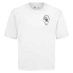 Colorado Rockies Levelwear Signet Oversized Luxe Signature Knit T-Shirt - White