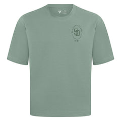 San Diego Padres Levelwear Signet Oversized Luxe Signature Knit T-Shirt - Green