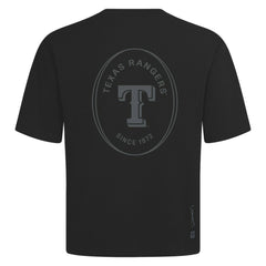 Texas Rangers Levelwear Signet Oversized Luxe Signature Knit T-Shirt - Black
