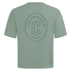 Cleveland Guardians Levelwear Signet Oversized Luxe Signature Knit T-Shirt - Green