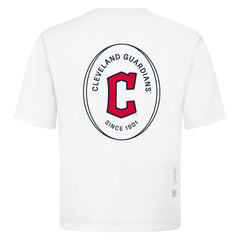Cleveland Guardians Levelwear Signet Oversized Luxe Signature Knit T-Shirt - White