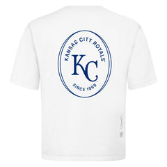 Kansas City Royals Levelwear Signet Oversized Luxe Signature Knit T-Shirt - White