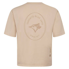 Toronto Blue Jays Levelwear Signet Oversized Luxe Signature Knit T-Shirt - Khaki