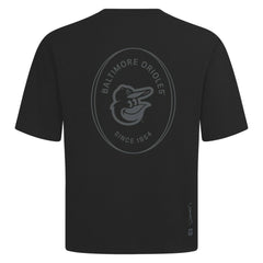 Baltimore Orioles Levelwear Signet Oversized Luxe Signature Knit T-Shirt - Black