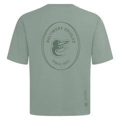 Baltimore Orioles Levelwear Signet Oversized Luxe Signature Knit T-Shirt - Green