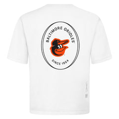 Baltimore Orioles Levelwear Signet Oversized Luxe Signature Knit T-Shirt - White
