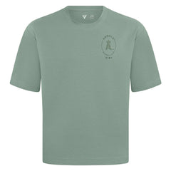 Los Angeles Angels Levelwear Register Oversized Luxe Signature Knit T-Shirt - Green
