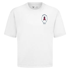 Los Angeles Angels Levelwear Register Oversized Luxe Signature Knit T-Shirt - White