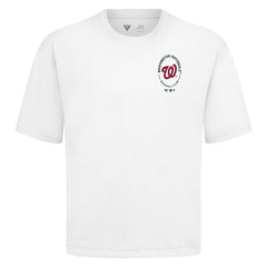 Washington Nationals Levelwear Register Oversized Luxe Signature Knit T-Shirt - White