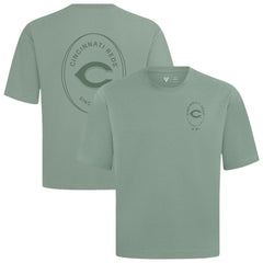 Cincinnati Reds Levelwear Register Oversized Luxe Signature Knit T-Shirt - Green