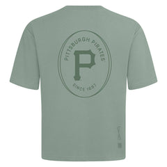 Pittsburgh Pirates Levelwear Register Oversized Luxe Signature Knit T-Shirt - Green